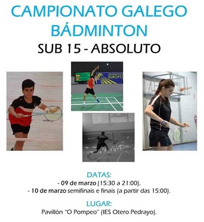 El Club Bdminton Tui participa este fin de semana en el Campeonato Autonmico Sub-15