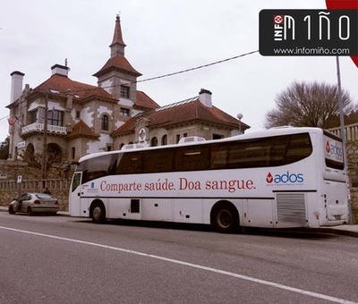 A unidade mbil de doazns de sangue estar instalada na Guarda o venres 5 de abril