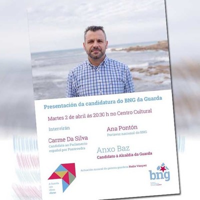 Acto de presentacin de Anxo Baz  como candidato do BNG  Alcalda da Guarda