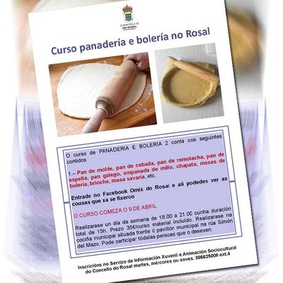 Abertas as inscricins para un Curso de Panadera e Bolera no Rosal