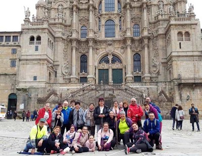 Vecios da Gndara realizan o Camio de Santiago