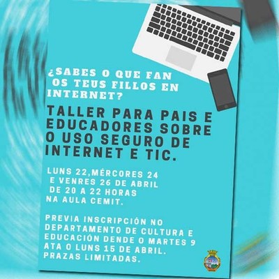 Derradeiro d�a de inscrici�ns para un Curso sobre uso seguro de internet e TIC para educadores e adultos na Guarda