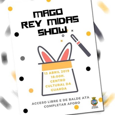 O show do Mago Rey Midas chega � Guarda este s�bado