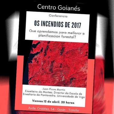Conferencia en Goin do enxeeiro de montes Juan Picos sobre os incendios e planificacin do territorio