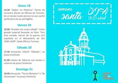 Semana Santa de cultura e lecer en Oia