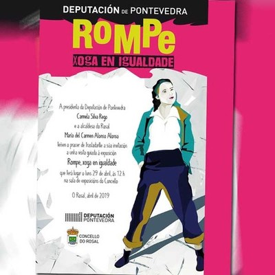 A Exposicin -Rompe, Xoga en Igualdade- chega ao Rosal a partires do 29 de abril