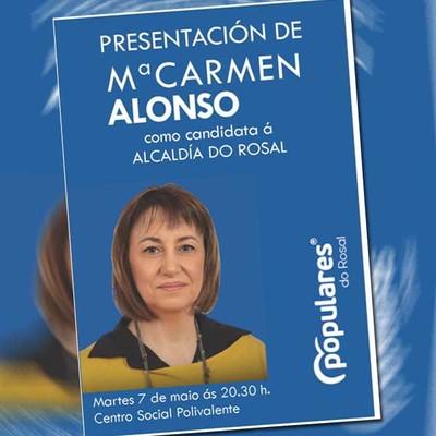 Presentacin de M Carmen Alonso candidata  alcaldia do Rosal