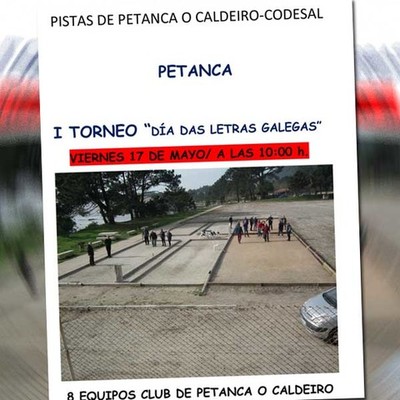 Este viernes se celebra el I Torneo -Da das Letras Galegas- de Petanca en A Guarda