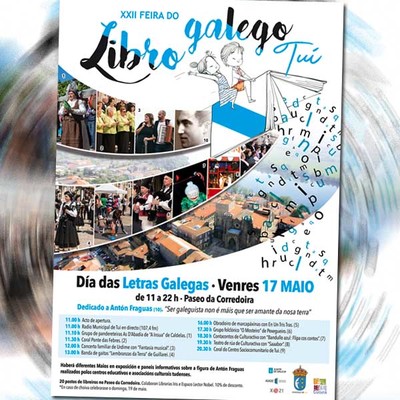Literatura, teatro e msica na XXII Feira do Libro Galego de Tui para conmemorar o Da das Letras Galegas este venres
