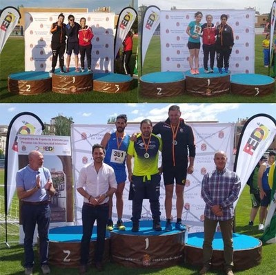 Unha prata e 2 bronces no Campionato de Espaa de Atletismo FEDDI  para os atletas do San Xerome