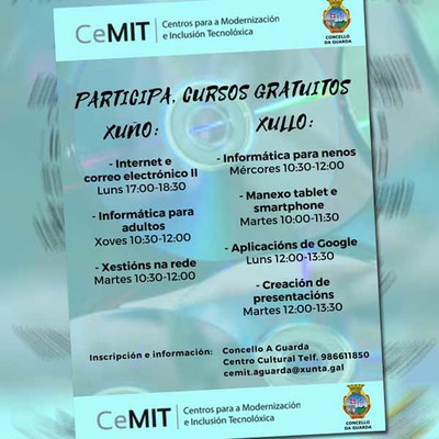  Inscricins abertas para os cursos da Aula CeMIT de xuo e xullo