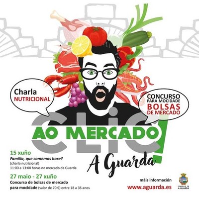  Sorteo de 5 bolsas de compra para a mocidade no Mercado da Guarda