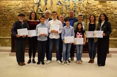 O alumno do CEIP de Rebordns de Tui Pablo Mirs, premiado pola RAG e PuntoGal