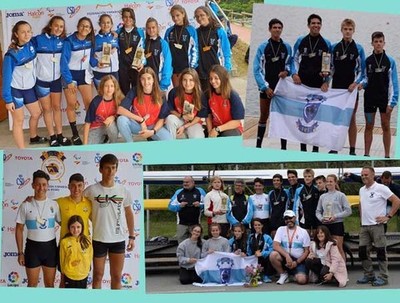 Oro, plata y bronce para los ms pequeos del Club Remo do Mio en la Copa Primavera celebrada en Asturias