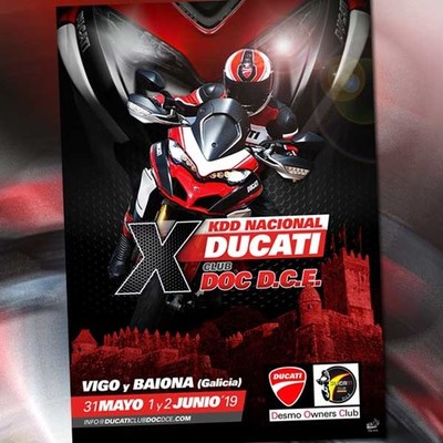  Mis de 80 motos Ducati visitan este sbado o Monte Santa Trega da Guarda