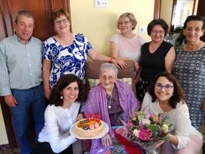 A -avoa de Oia-, Purificacin Granja, cumpre 103 anos