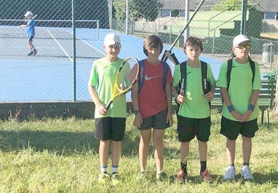 O equipo alevn do Club Tenis Tui proclamouse Campin Galego