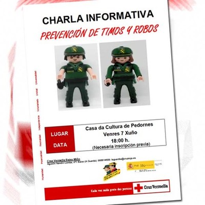 Charla informativa sobre prevencin de roubos e timos este venres en Pedornes