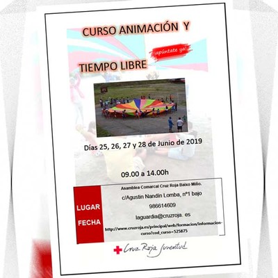 Cruz Roja programa un Curso  de tcnicas de animacin y tiempo de ocio en A Guarda