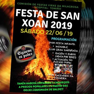 Festas de San Xon este sbado en Hospital - Tomio