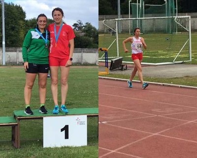 Milu Rodrguez Baz campeona gallega y rcod gallego en 3000 metros marcha atltica en pista al aire libre
