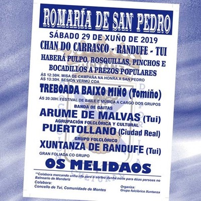 Romera de San Pedro este sbado en Randufe(Tui)