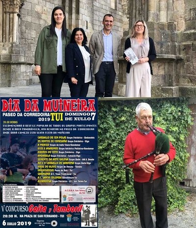 Tui celebra esta fin de semana o Concurso de Gaita e Tamboril e o Da da Muieira