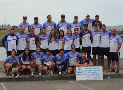 El Kayak Tudense Axuda Paramos, tercero en el Campeonato de Espaa y ganador de la Copa del Rey