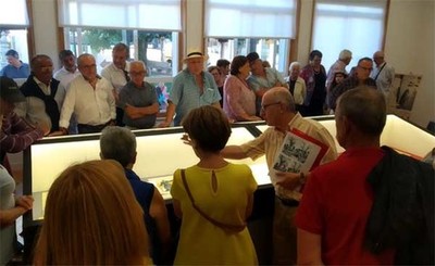 Goin rende homenaxe  amizade dos pintores Antonio Fernndez e Eduardo Padn