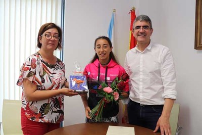 Recepcin oficial  deportista guardesa Elsa Pena 
