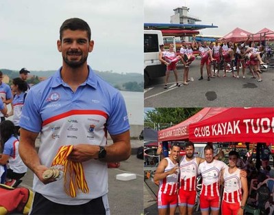 Los deportistas del Kayak Tudense Axuda Paramos logran 19 medallas en el Campeonato de Espaa