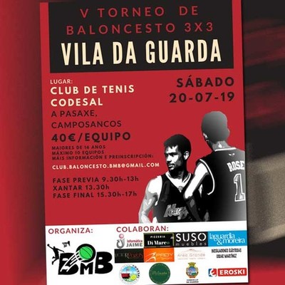 A V edicin do torneo 3x3 de baloncesto Vila da Guarda celebrarase este sbado