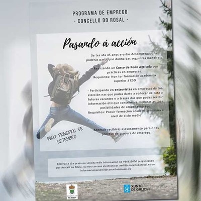 O Rosal promove o programa de emprego -Pasando  accin-