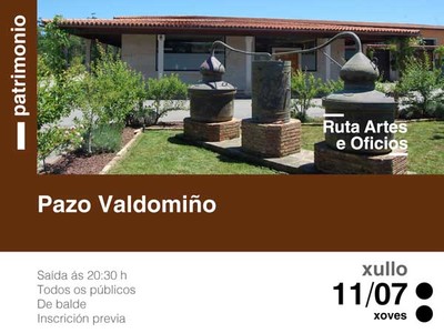 A Ruta das Artes e Oficios arranca este xoves coa visita ao Pazo Valdomio en Goin