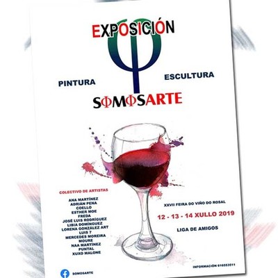Exposicin de escultura e pintura na Feira do Vio do Rosal