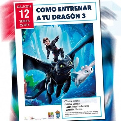 A praza de San Fernando acolle este venres a proxeccin de -Cmo entrenar a tu dragn 3-