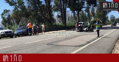 Ferido un motorista nun accidente na PO-552 en A Guarda