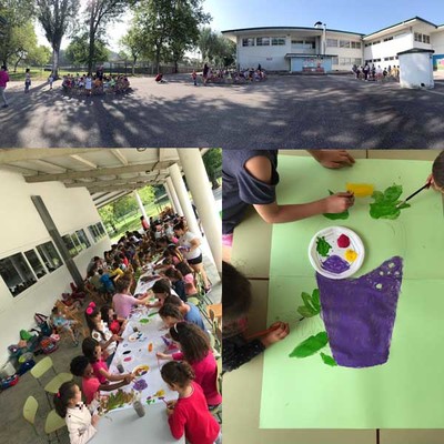 Mis dun centenar de nenas e nenos disfrutan do campamento urbano de vern en Tomio