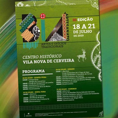 III BIA ? Artes e Ofcios Tradicionais: 4 dias de tradio e valorizao do artesanato em Cerveira