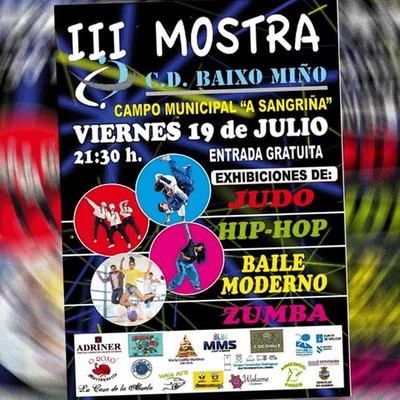 O Estadio Municipal da Sangria acolle este venres a III Mostra Cd Baixo Mio