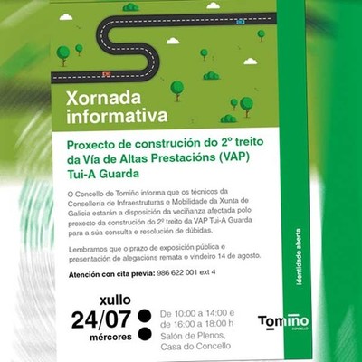Tcnicos da Xunta informarn aos vecios de Tomio sobre p proxecto de construcin do 2 treito da VAP Tui-A Guarda