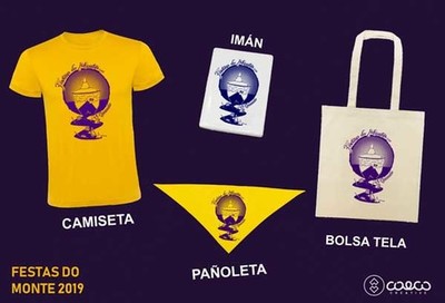 Merchandising das Festas do Monte 2019 xa  venda