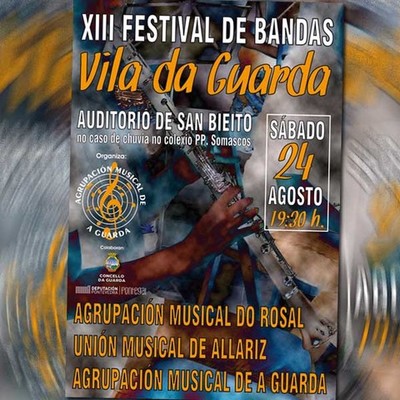 O XIII Festival de Bandas de Msica -Vila da Guarda- ter lugar o 24 de agosto