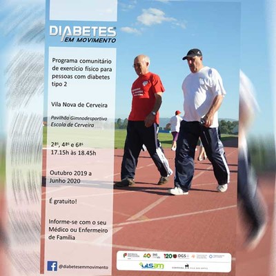Programa gratuito -Diabetes em Movimento- arranca em Vila Nova de Cerveira