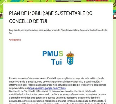 Unha enquisa busca coecer a percepcin da poboacin tudense da mobilidade no municipio