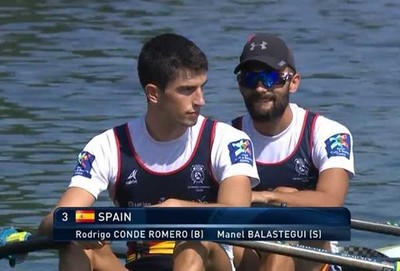 El remero tudense Rodrigo Conde consigue plaza para Tokio 2020