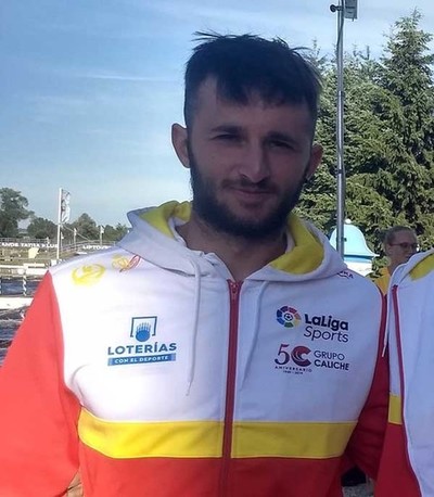 O Teixugo Lus Fernndez na Copa do Mundo de Markkleeberg en Alemania