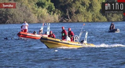 La Comandancia Naval del Mio y la Capitana de Porto de Caminha continan con la bsqueda del joven desaparecido en el ro Mio