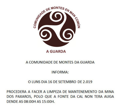 A fonte da Cal estar este luns fora de funcionamento