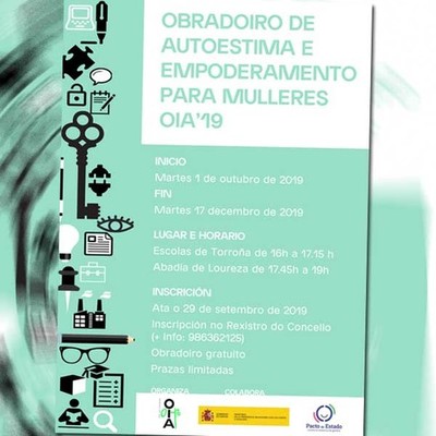 O Concello de Oia organiza un obradoiro de autoestima e empoderamento feminino